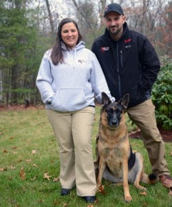 Family photo with dog from TC Reilly Electric LLC in Amherst, NH.